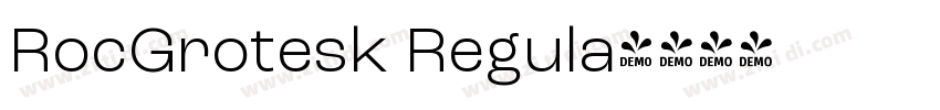 RocGrotesk Regula字体转换